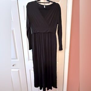 Women’s black empire waist maxi dress size extra large